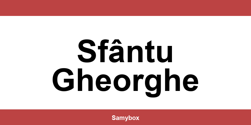 Găsește contactul depozitului Sameday din Sfântu Gheorghe