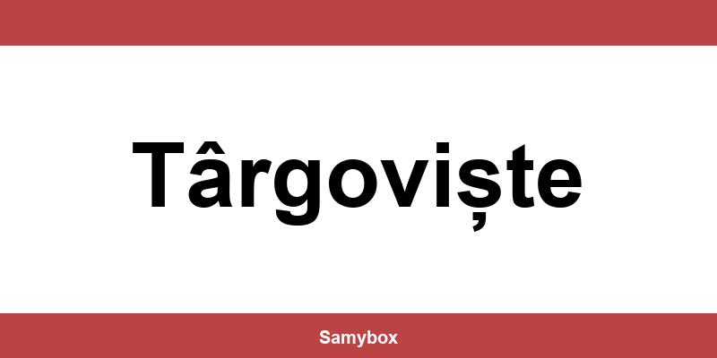 Găsește contactul depozitului Sameday din Târgoviște