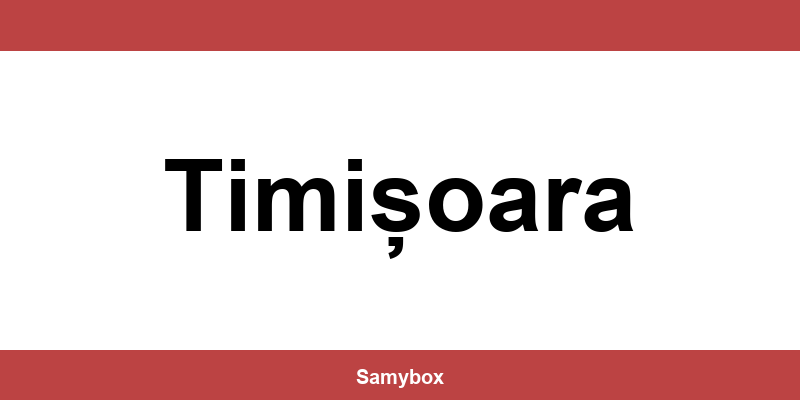 Găsește contactul depozitului Sameday din Timișoara