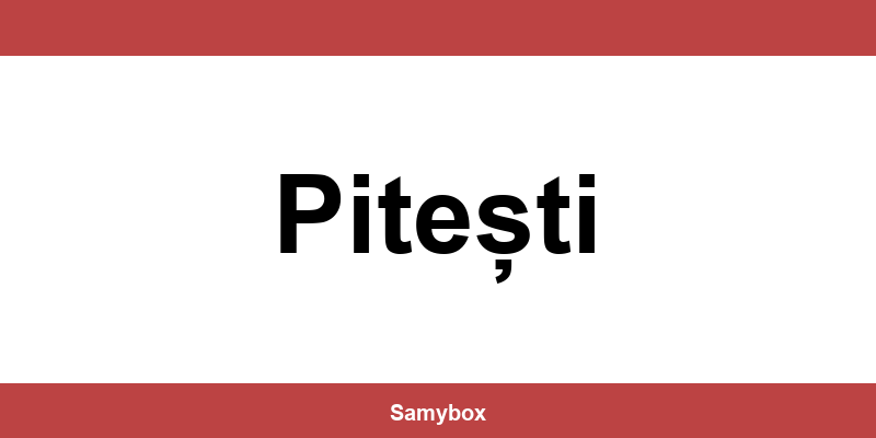 Găsește contactul depozitului Sameday din Pitești
